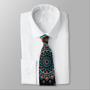 Corbata Mandala colorida