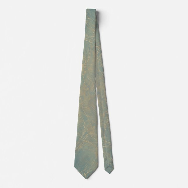 Corbata Mandalá Earth Bloom – Arte Geométrico Texturizado (Anverso)
