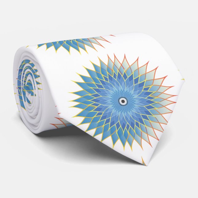 Corbata Mandala Lotus Blossom Thunder_Cove (Enrollado)