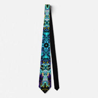 Corbata Mandala verde Verde azulada psicodélica bohemia