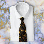 Corbata Mandelbrot Fractal dorado y negro<br><div class="desc">Este diseño puede ser personalizado en el área proporcionada cambiando la foto y/o el texto. O puede personalizarse eligiendo la opción de hacer clic en el personalizar y borrar o cambiar el color del fondo, agregar texto, cambiar el color o estilo del texto o eliminar el texto para un diseño...</div>