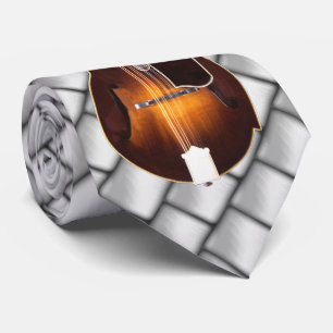 CORBATA MANDOLÍN —EN GRIS
