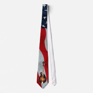 Corbata mandolina - BANDERA de TIE-AMERICAN