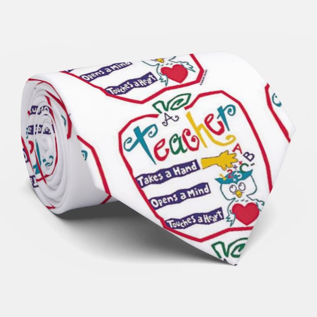 CORBATA "MANERAS DE DECIR UN GRAN PROFESOR" ***TIE DE PROF (Enrollado)