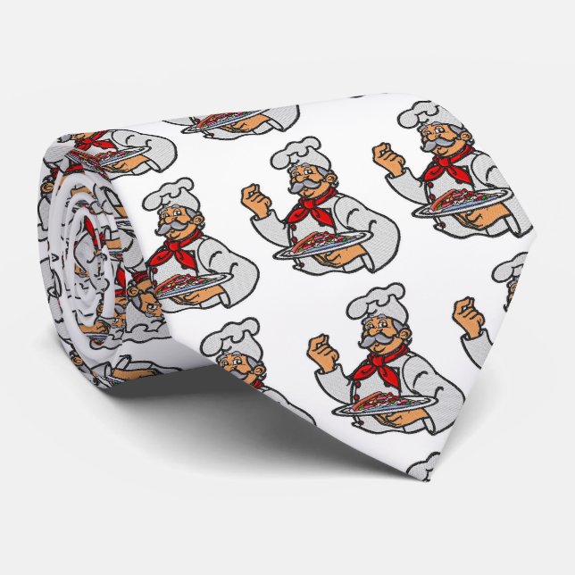 CORBATA MANGIA "ITALIANO" CHEF Y COOK'S TIE (Enrollado)