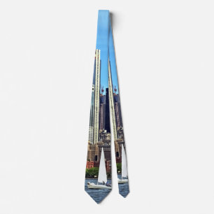 Corbata Manhattan NY - Barco de vela por Manhattan Skyline