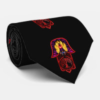 Mano de la hazaña de Hamsa: Árbol de vida rojo/ros