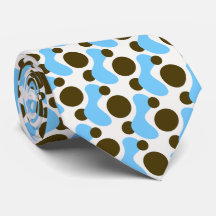 Mano Dibujada Abstracta Formas Orgánicas Necktie