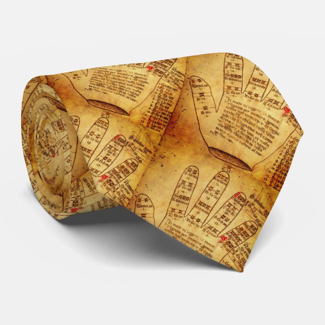 Corbata Mano guidónica (finales del siglo XV) (Enrollado)