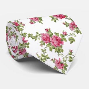 Corbata Mano rosa pintada