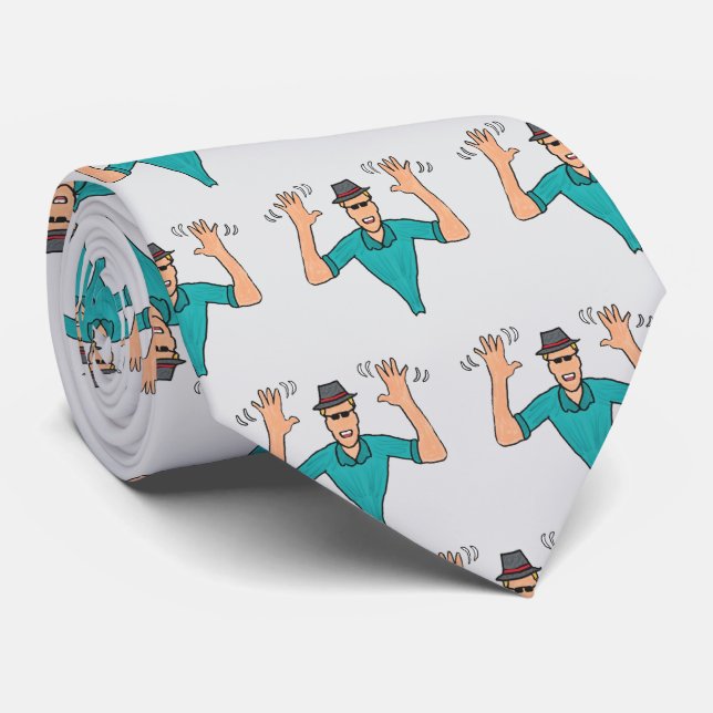 Corbata Manos de Jazz (Enrollado)