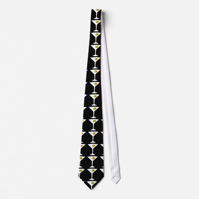 Corbata Mantén 'Em Viene Martini Tie (negro) (Anverso)