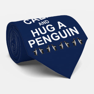 Corbata Mantén la Calma y Abraza a un Pingüino (Az