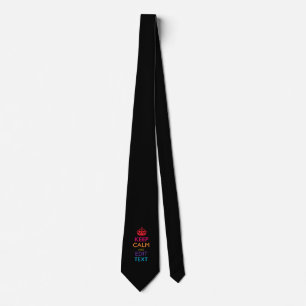 Corbata Mantener la CALMA y editar texto multicolor