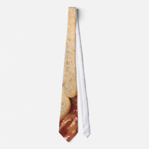 Corbata Mantequilla de cacahuete y bocadillo de la jalea