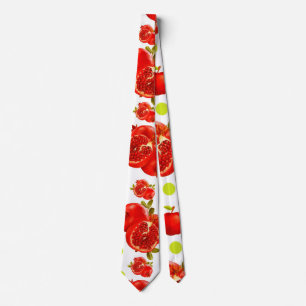 Corbata manzanas y granadas