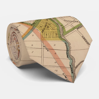 Corbata Mapa de época de San José California (1886)