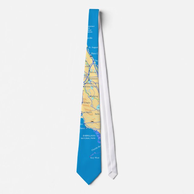 Corbata Mapa del Estado de Florida (Anverso)