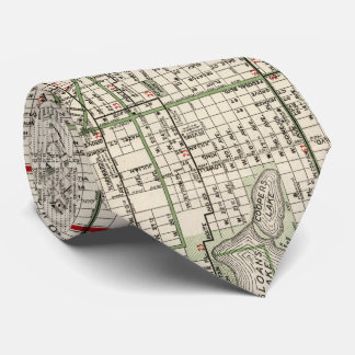 Corbata Mapa del vintage de Denver Colorado (1920)