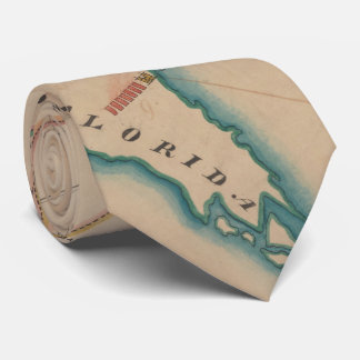 Corbata Mapa del vintage de fuerzas británicas en América