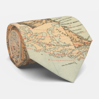 Corbata Mapa del vintage de la Argentina (1882)