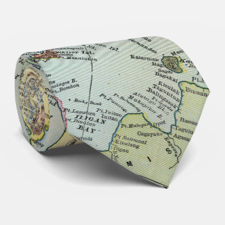 Corbata Mapa del vintage de las Filipinas (1898)