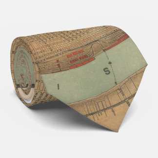 Corbata Mapa del vintage de New Orleans (1919)