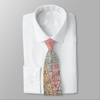 Corbata Mapa del vintage de Rochester NY (1901)