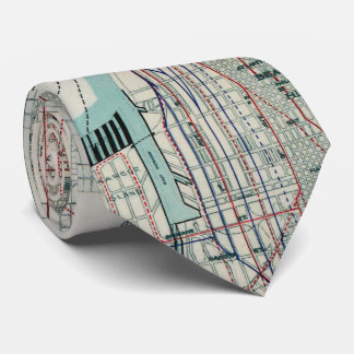 Corbata Mapa del vintage de Seattle Washington (1911)
