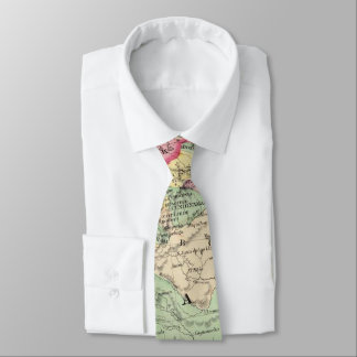 Corbata Mapa del vintage de Venezuela, Ecuador, Colombia