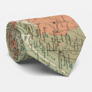 Corbata Mapa geológico del vintage de Nueva Escocia (1906)