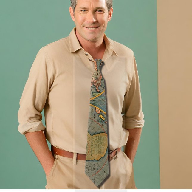 Corbata Mapa mundial del siglo XVI (Subido por el creador)