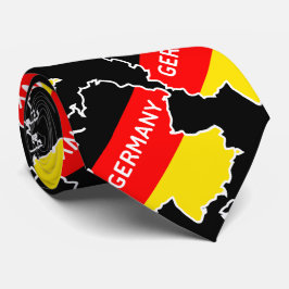 Corbata Mapa y bandera alemanes