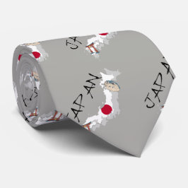 Corbata Mapa y bandera de Japón