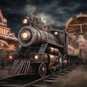 Corbata Máquina de Vapor de Locomotora de Trenes