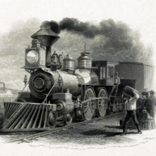 Corbata Máquina de Vapor de Locomotora de Trenes