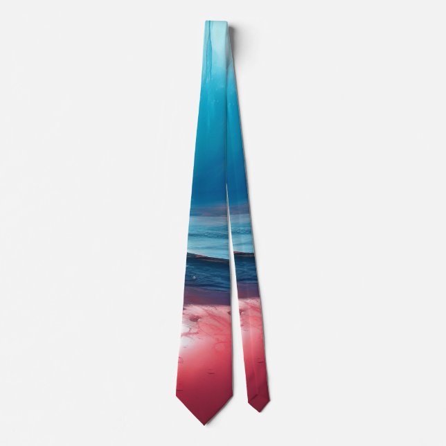 Corbata Mar rojo azul (Anverso)