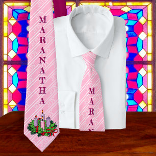 Corbata Maranatha #3 de 4 para Adviento (3ra Seman