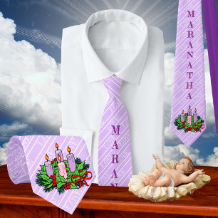 Corbata Maranatha #4 de 4 para Adviento (4ta Seman