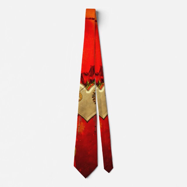 Corbata Maravilloso corazón de steampunk (Anverso)