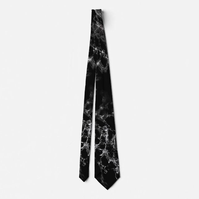 Corbata Marble Black Neck Tie (Reverso)