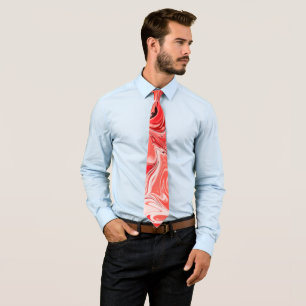 Corbata Marcas de esquí   Elegante blanco rojo simple