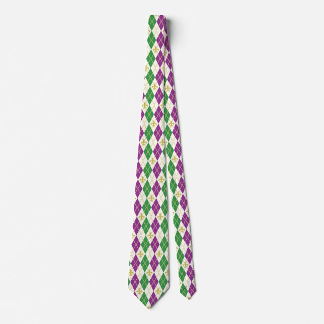 Corbata Mardi Gras Argyle (Anverso)