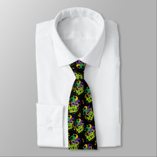 Corbata Mardi Gras festivo