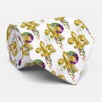 Mardi Gras Fleur De Lis Gold Celebration