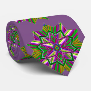Corbata Mardi Gras Jewel Tones Cuello Púrpura Tie
