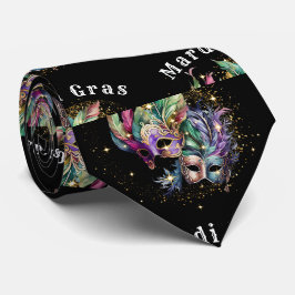 Corbata Mardi Gras Masquerade Máscara de cuello