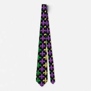 Corbata Mardi Gras Patterned