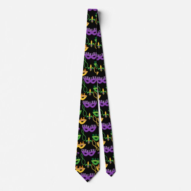 Corbata Mardi Gras Patterned (Anverso)