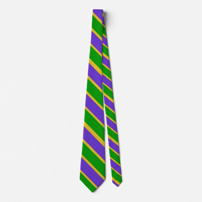 Corbata Mardi Gras Striped (Anverso)